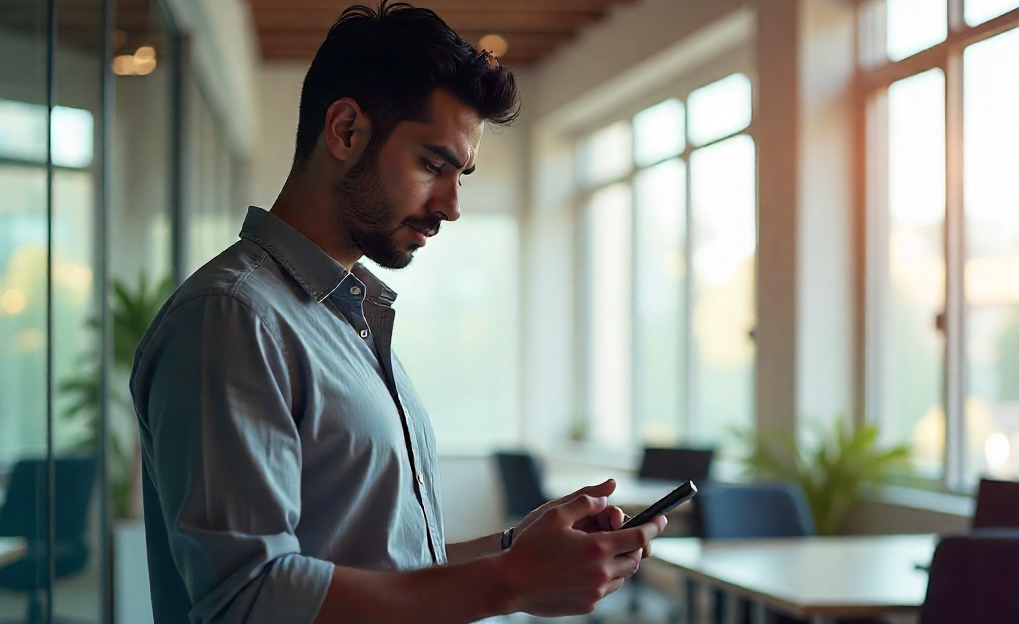 Bug sweeping professional at work