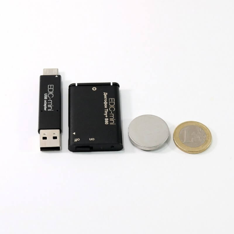 Edic mini Tiny Plus B80 150 HQ Digital Voice Recorder 