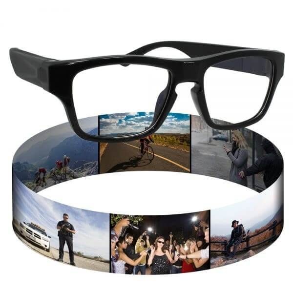 1080P Glasses Mini DVR with 2 batteries