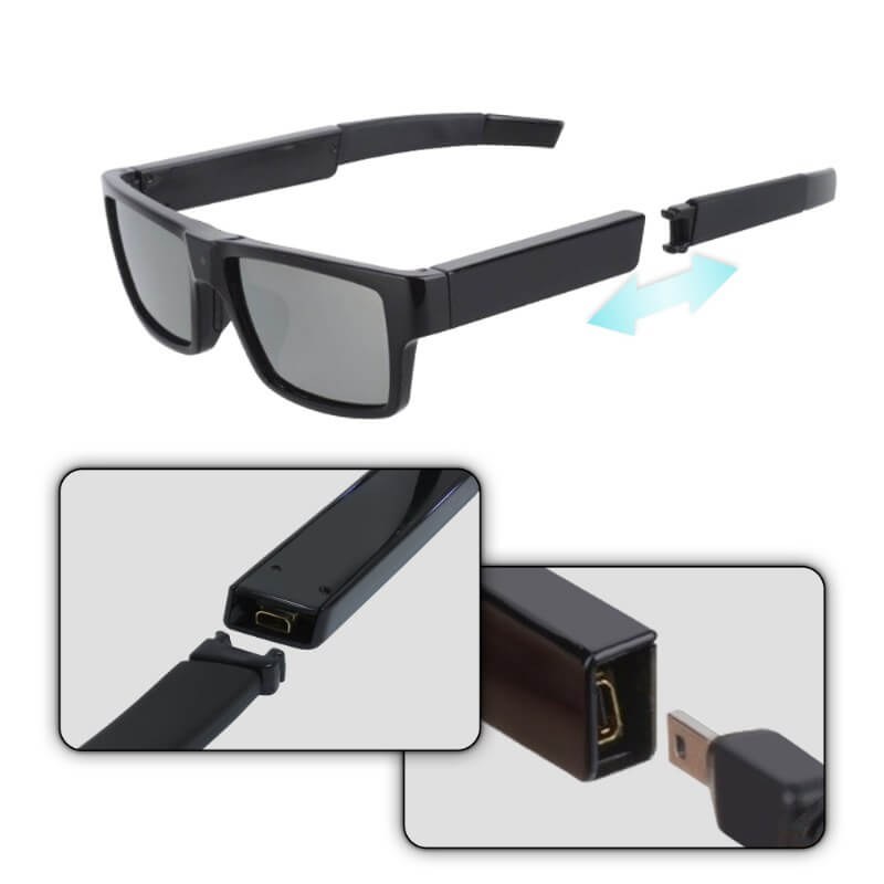 Full HD 1080P Eyeglasses Mini DVR with 16GB built in memory 