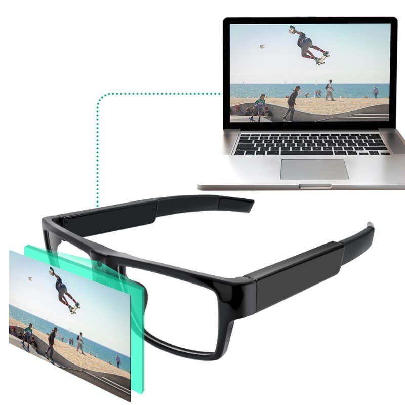 Full HD 1080P Eyeglasses Mini DVR with 16GB