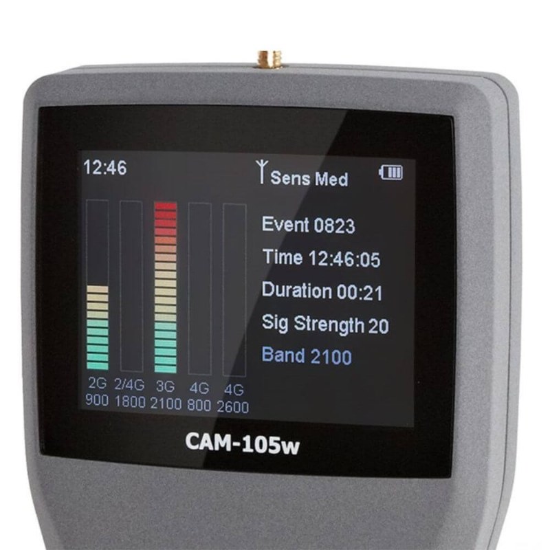 CAM-105w Cellular Signal Detector:2G/3G/4G Wi-Fi/BT