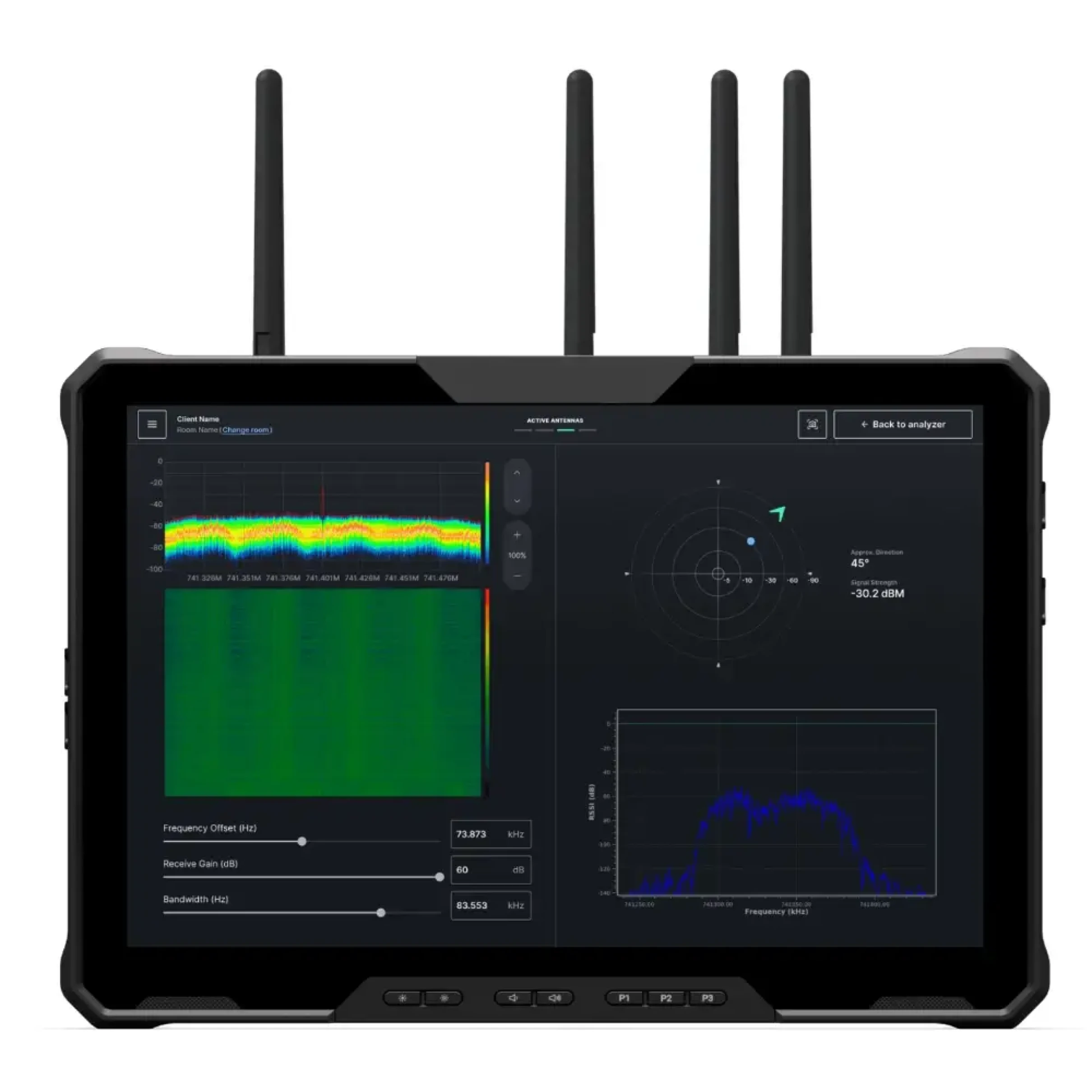 Dark Compass Professioneller RF TSCM Signalanalysator