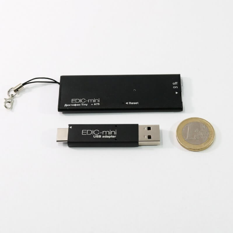 Edic mini Tiny Plus A75 150 HQ Digital Voice Recorder 