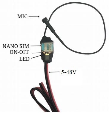 The Cube 12V GSM Bug Audio Transmitter 5-48V